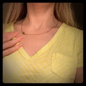 Simple gold necklace